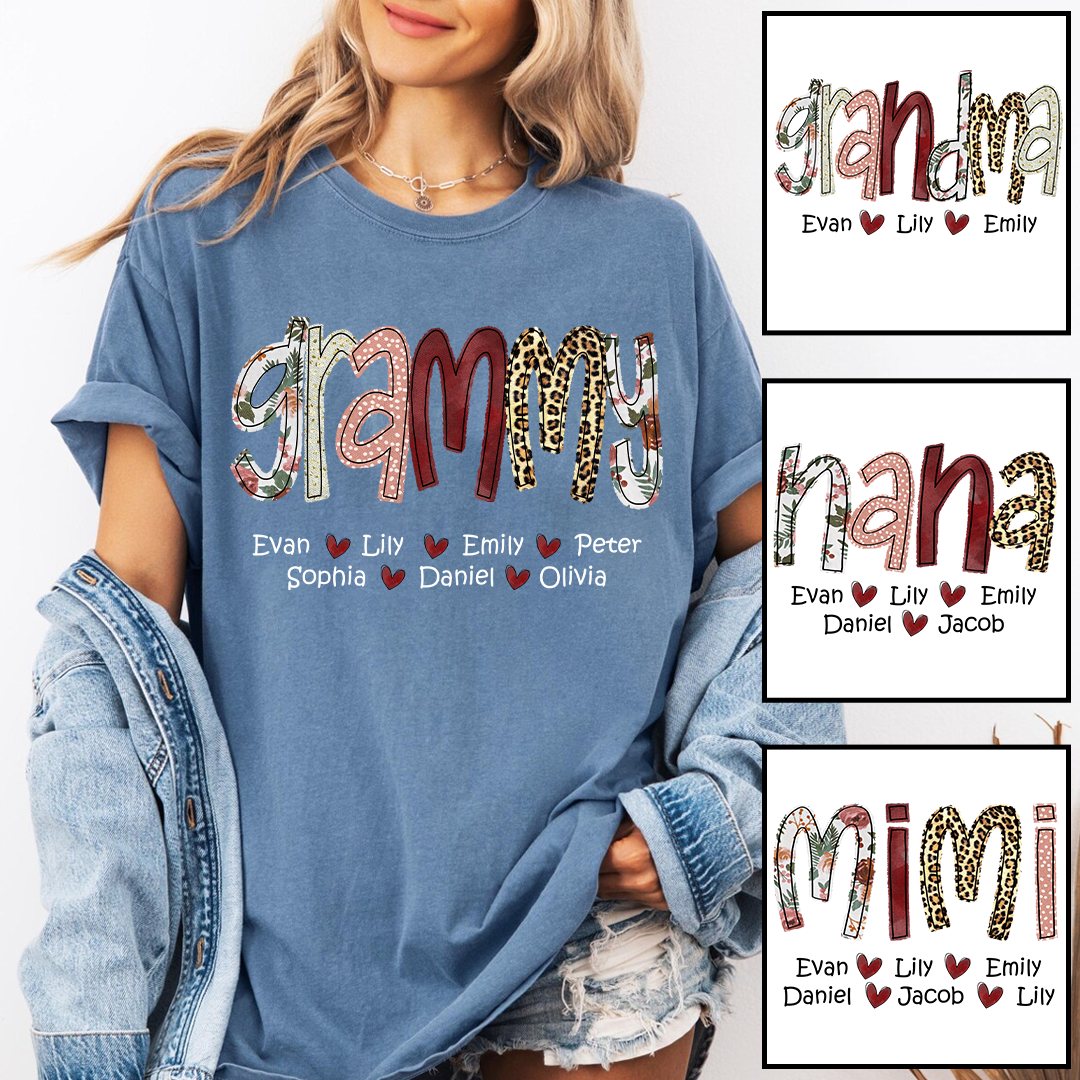 Personalized Grammy And Kids, Gift For Mothers Day
