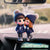 Cute Cartoon Couple Walking Personalized Car Ornament, Gift for him, Gift for her