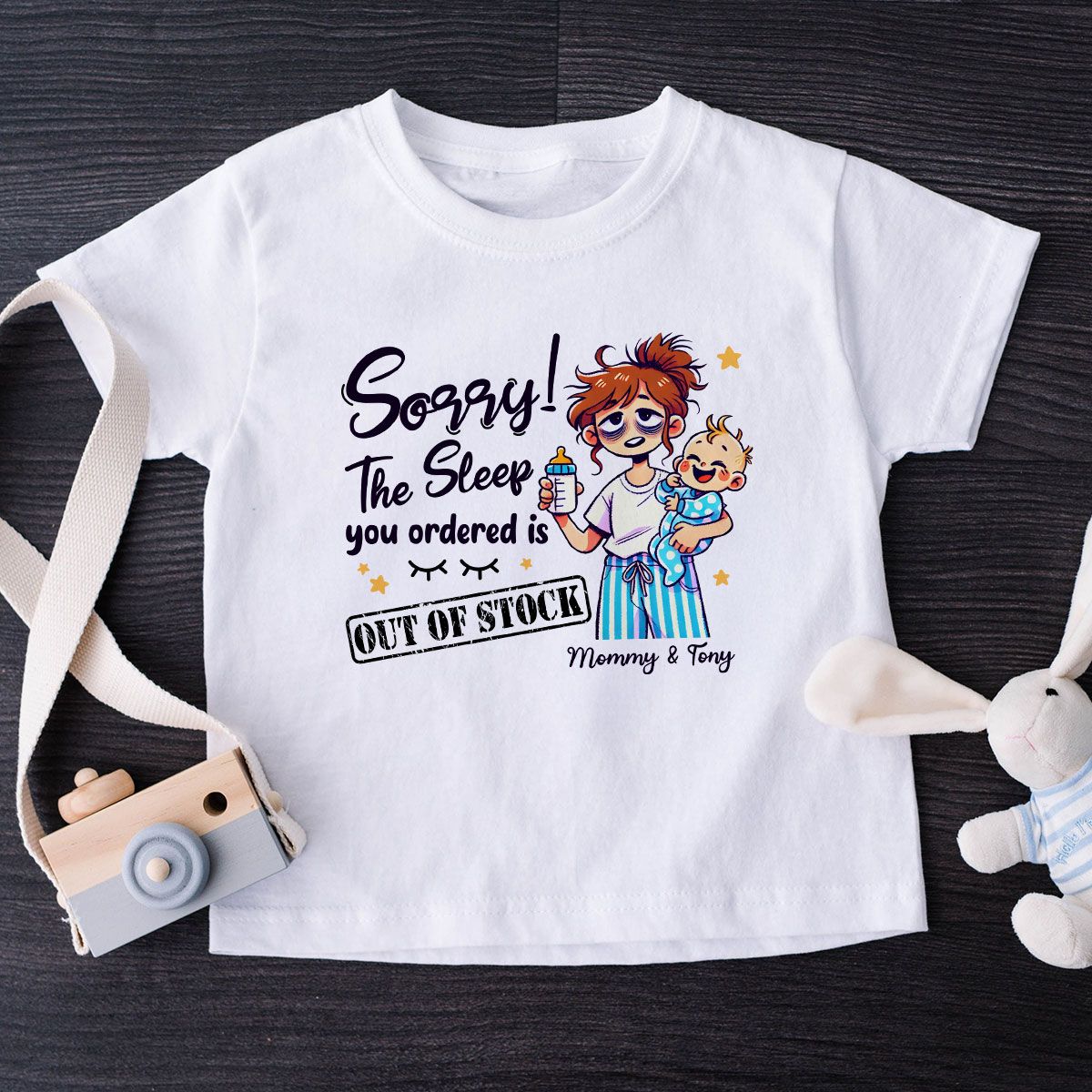 The Sleep You Ordered Is Out Of Stock Funny Personalized Baby Onesie
