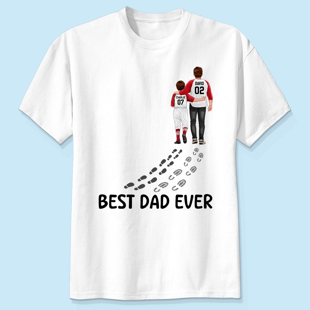 Baseball Dad And Daughter Son You Never Walk Alone Personalized Shirt