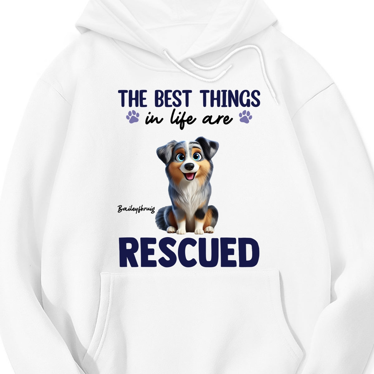 The Best Things In Life Are Rescued Animation Cartoon Dogs Personalized Shirt