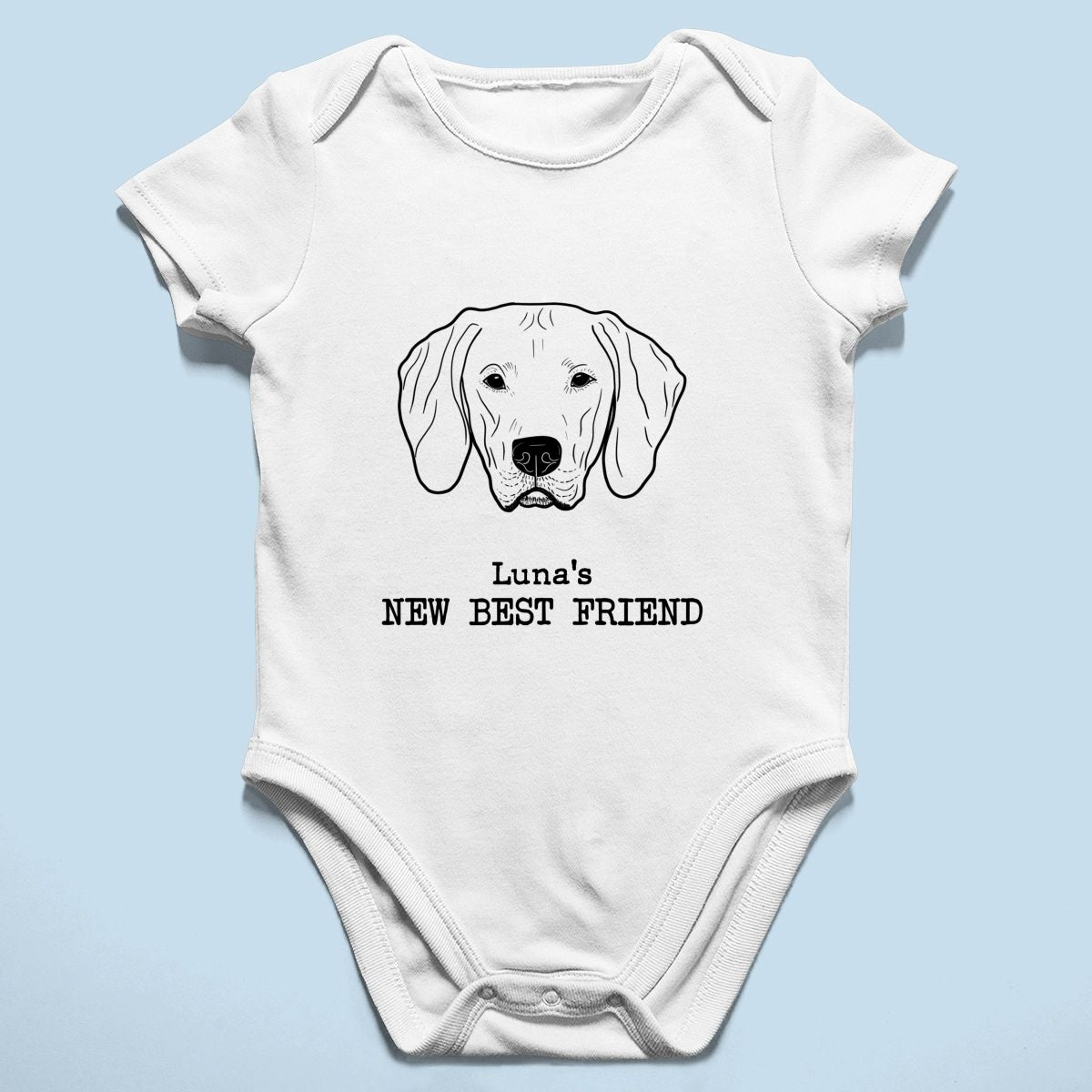 New Best Friends Dog Cat Outline Baby Shower Gift, Newborn Baby Gift Personalized Baby Onesie Baby Shirt