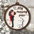 My Missing Piece Couple Hugging Kissing Personalized 2-Layer Wooden Ornament