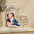 Sexy Couple Kissing Under Wooden Tree Personalized Acrylic Heart Plaque