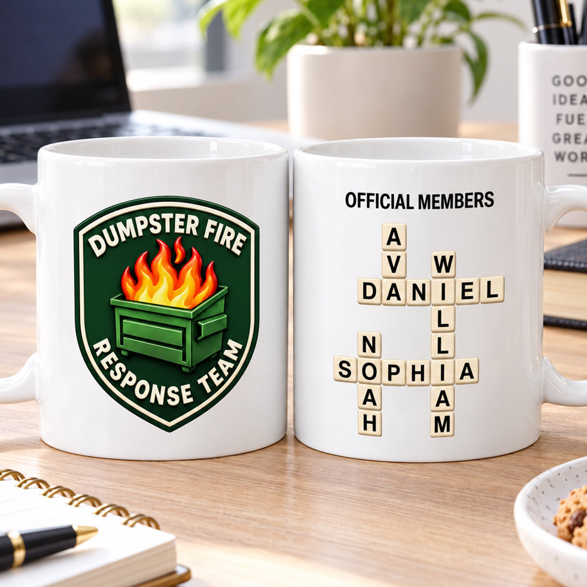 Dumpster Fire Response Team - Personalized Coffee Mug - Christmas Gift for Coworkers, Best Friends