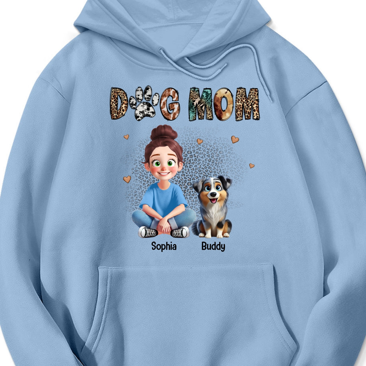 Animal Patterns Dog Mom Animation Cartoon Personalized Shirt, Gift For Dog Lovers