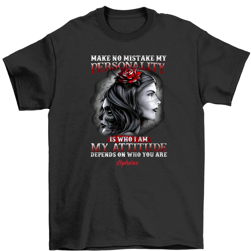Personalized Women Skull T Shirt 