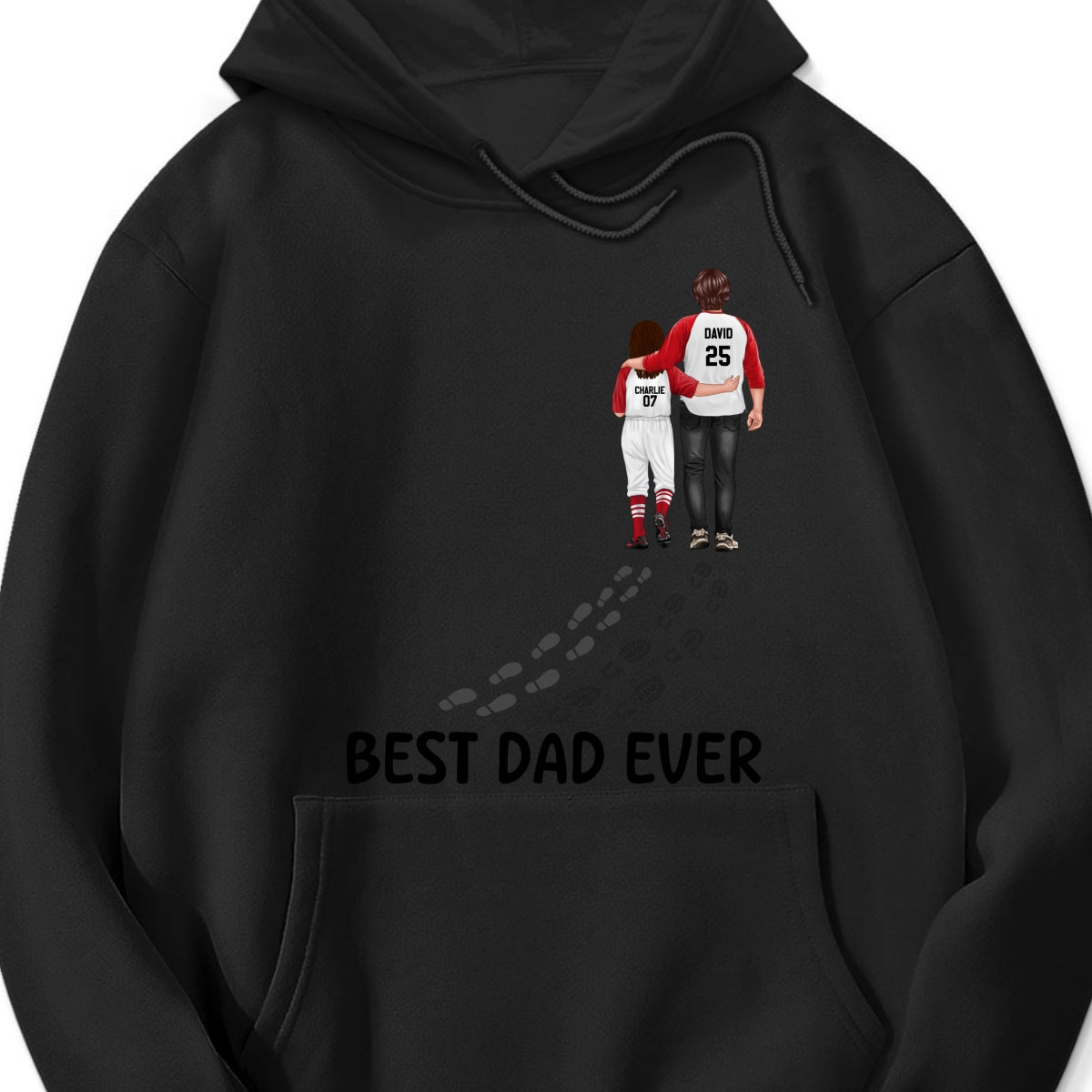 Baseball Dad And Daughter Son You Never Walk Alone Personalized Shirt