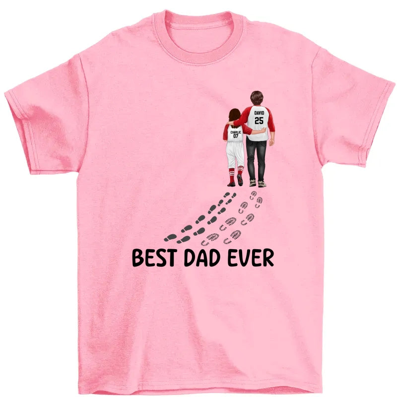 Baseball Dad And Daughter Son You Never Walk Alone Personalized Shirt