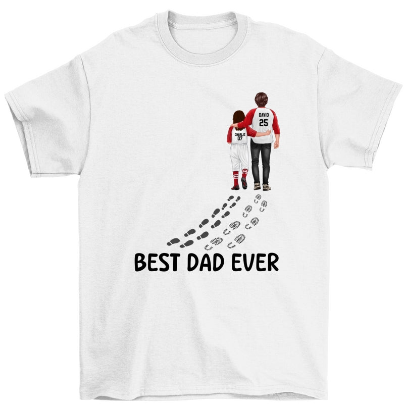 Baseball Dad And Daughter Son You Never Walk Alone Personalized Shirt