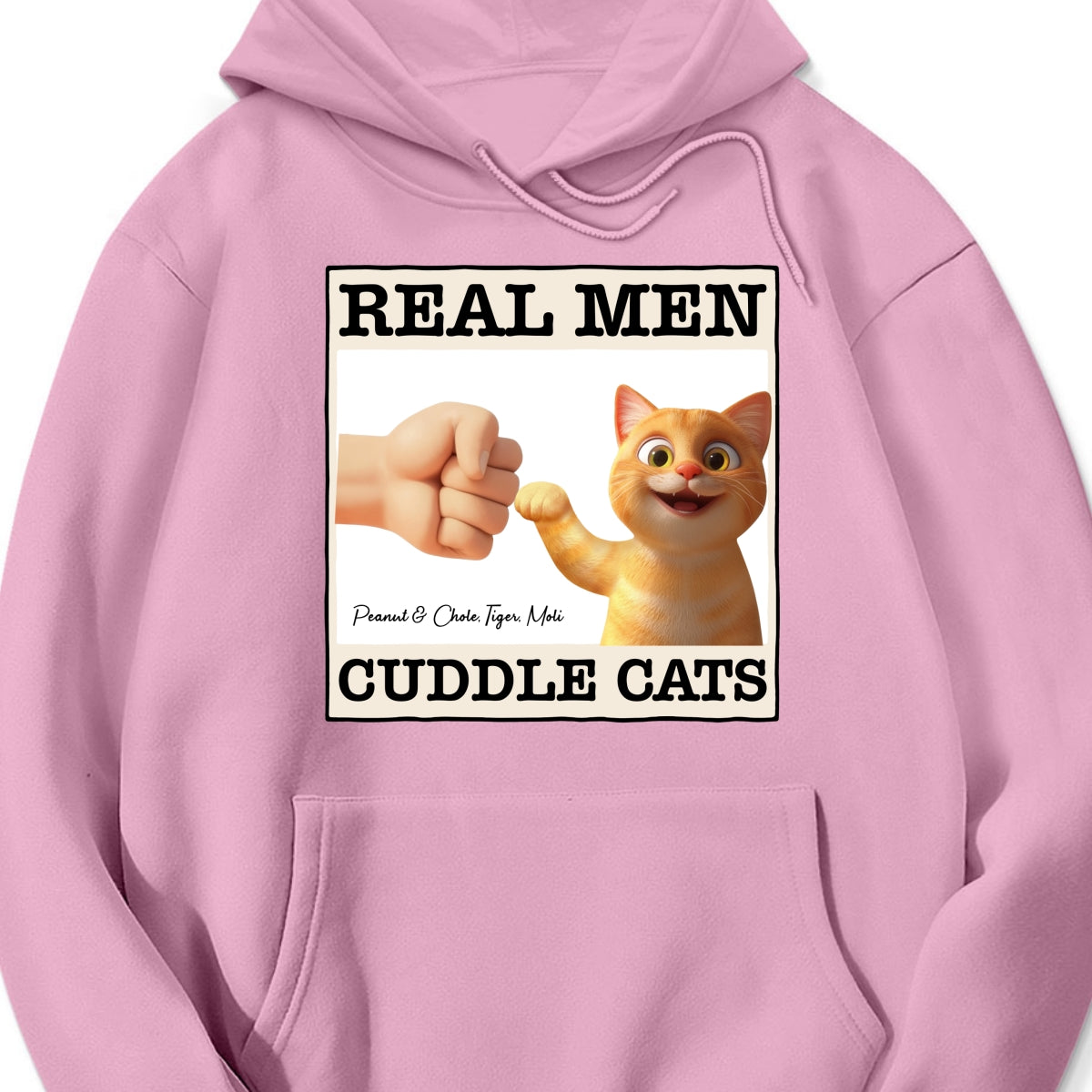 Real Men Cuddle Cats Personalized Shirt, Gift for Cat Dads