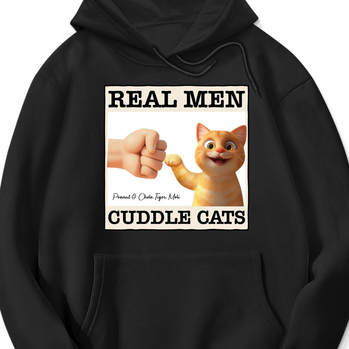 Real Men Cuddle Cats Personalized Shirt, Gift for Cat Dads