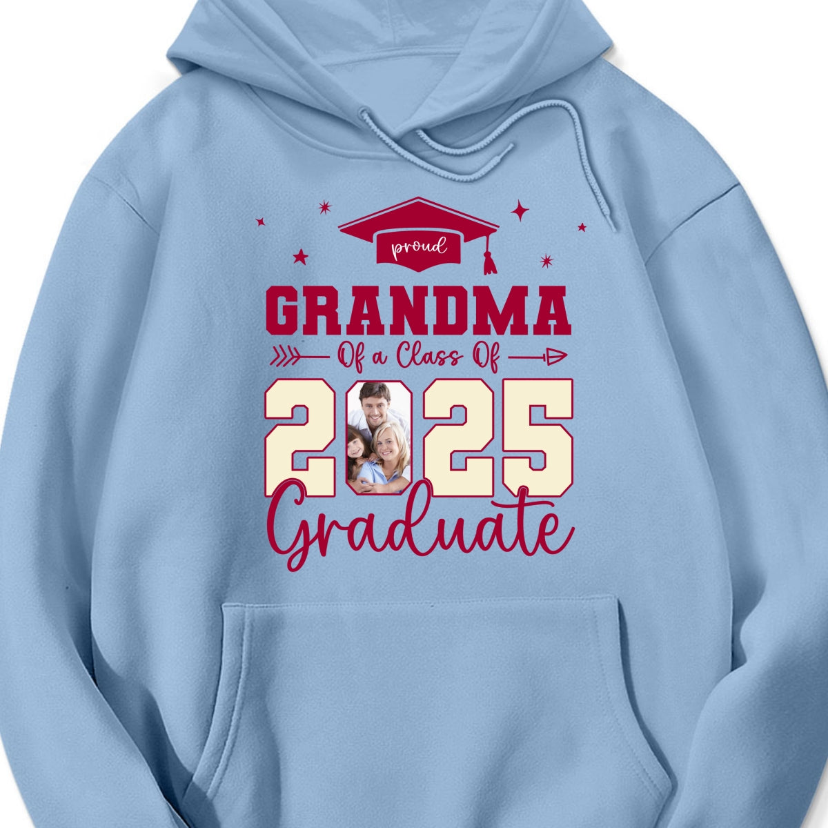 Proud Family Of 2025 Senior Graduation Photo Personalized Shirt