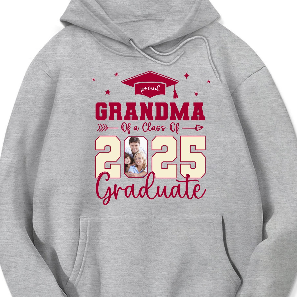 Proud Family Of 2025 Senior Graduation Photo Personalized Shirt