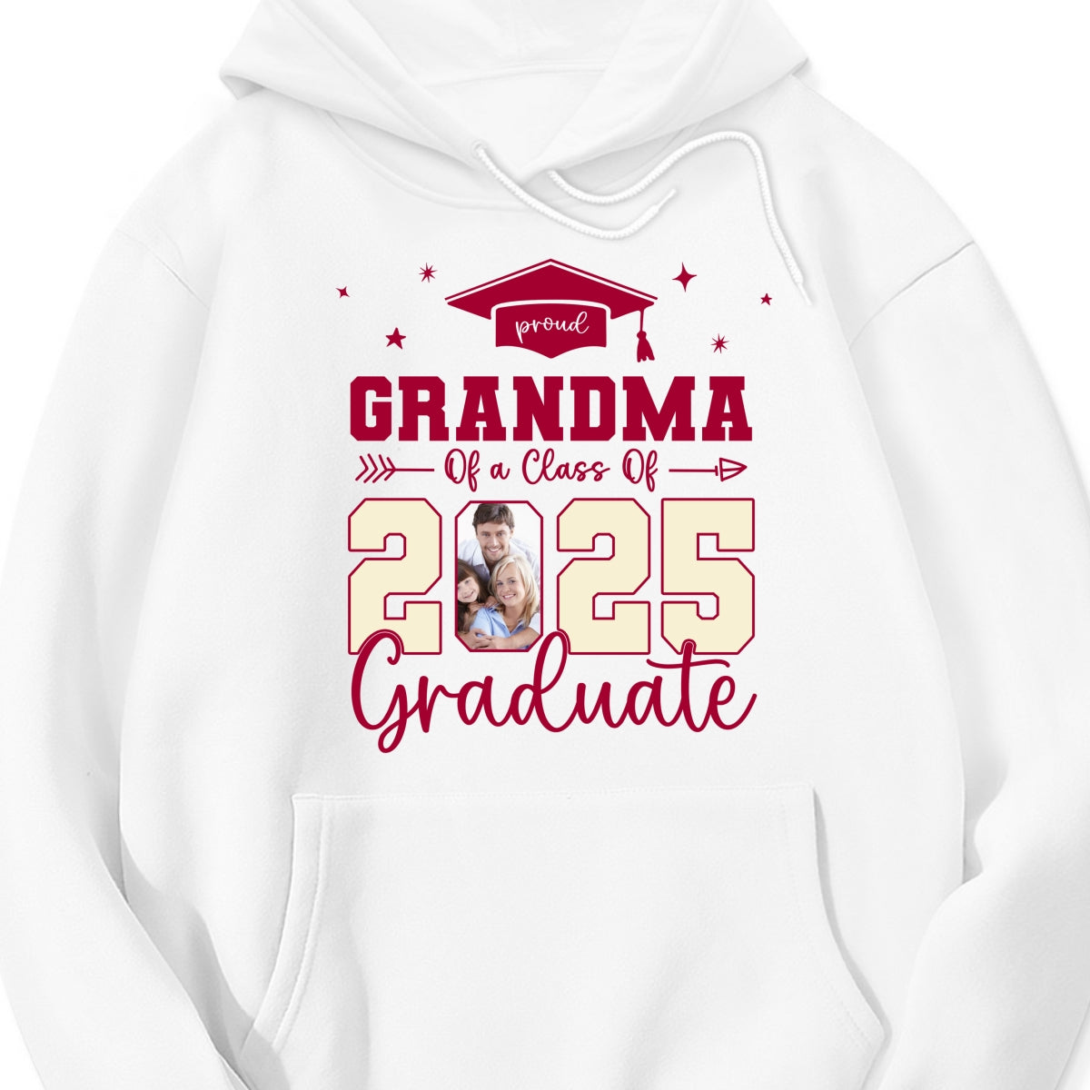 Proud Family Of 2025 Senior Graduation Photo Personalized Shirt