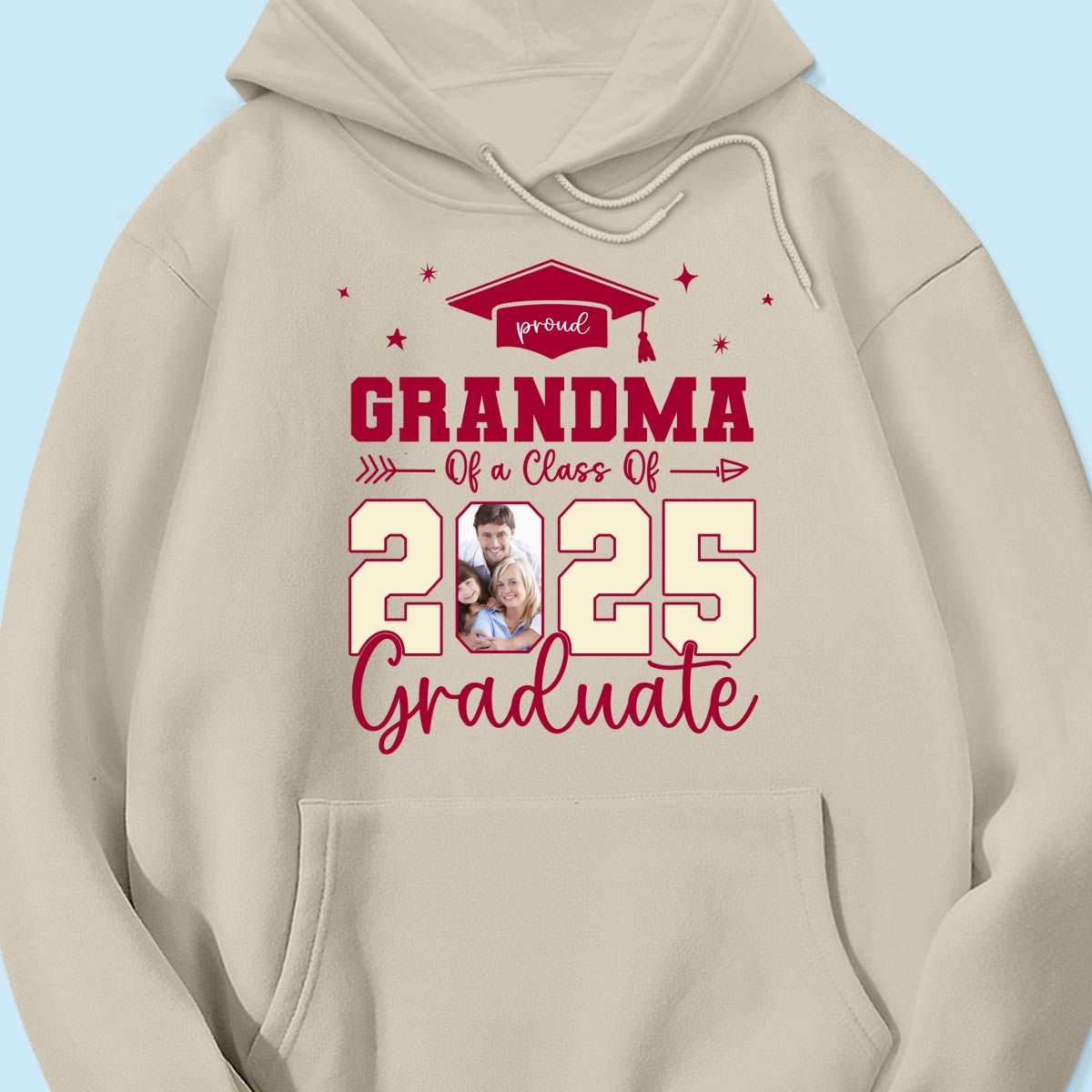 Proud Family Of 2025 Senior Graduation Photo Personalized Shirt