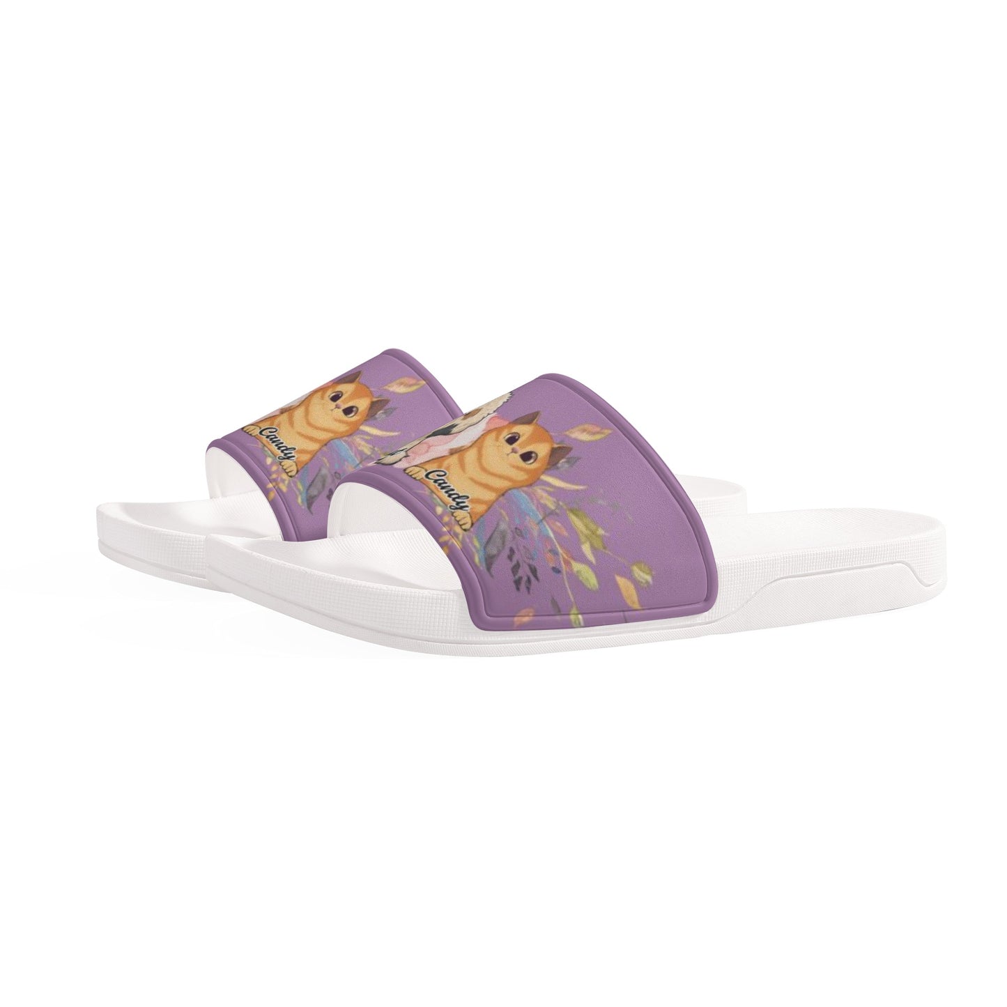 Personalized Dogs Cats Mom Custom Women's Slide Sandals Shoes