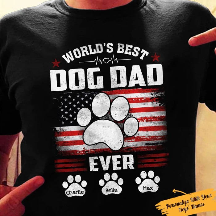 Personalized Dog Dad T Shirt