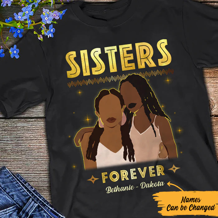 Personalized Sisters Forever BWA Friends T Shirt