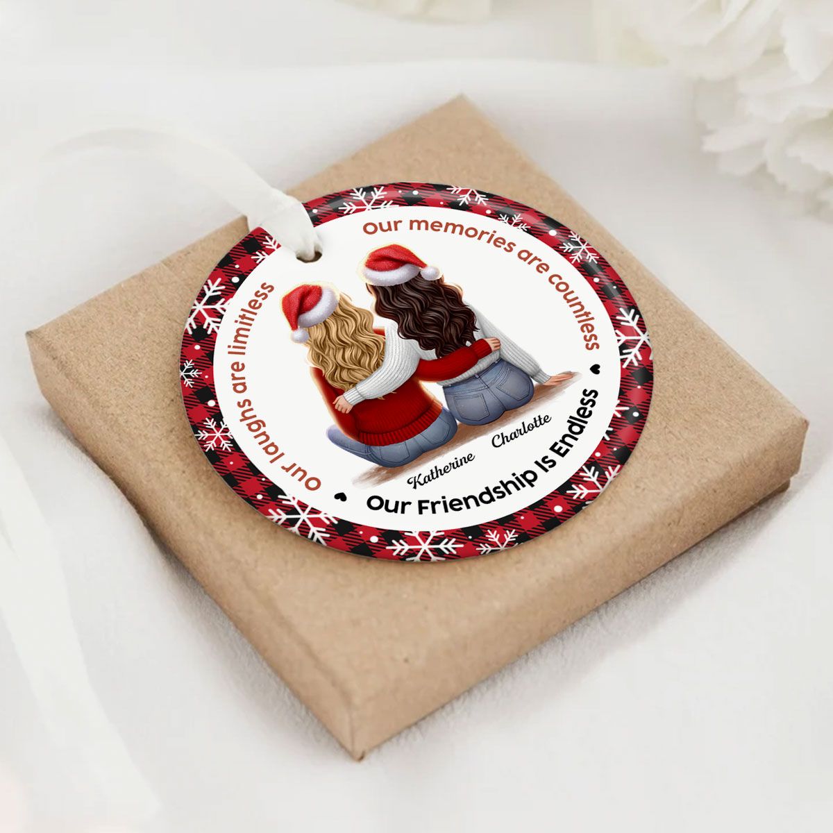 Personalized Best Friends Christmas Ornament – Cherishing Endless Laughter and Memories