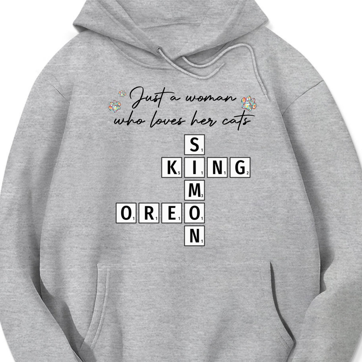 Just A Woman Who Loves Dogs Cats Crossword Puzzle Art Personalized Shirt