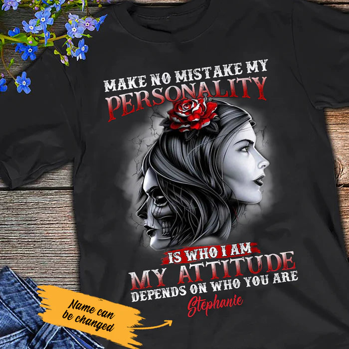 Personalized Women Skull T Shirt 