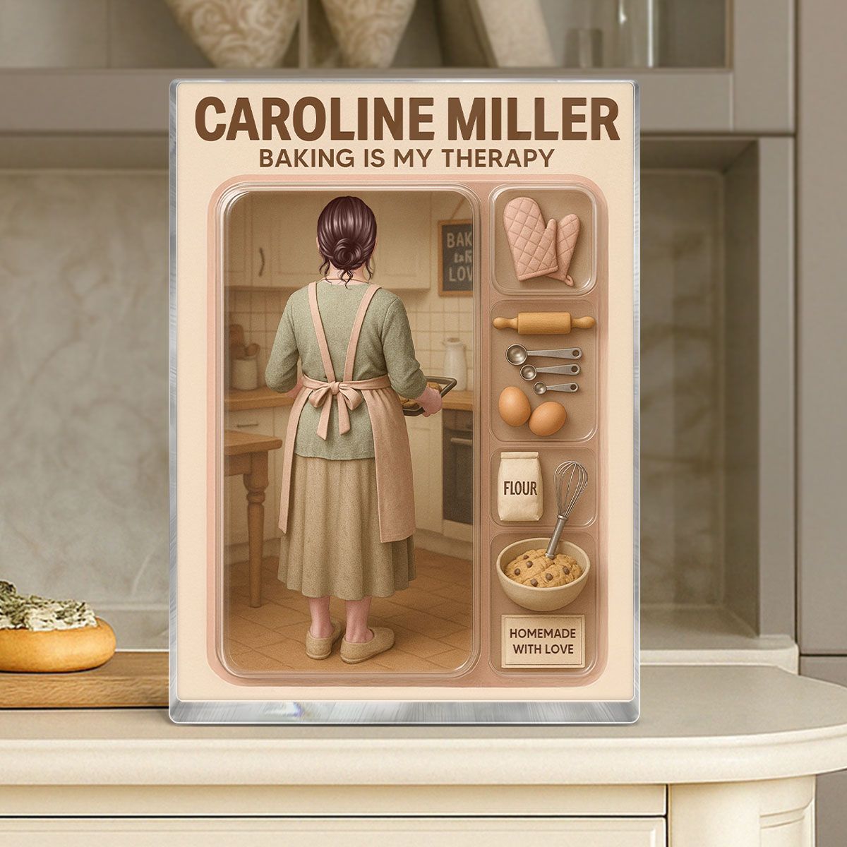 Baking Mom Grandma Mother's Day Gift Toy Box Figure Style Personalized Acrylic Block Plaque