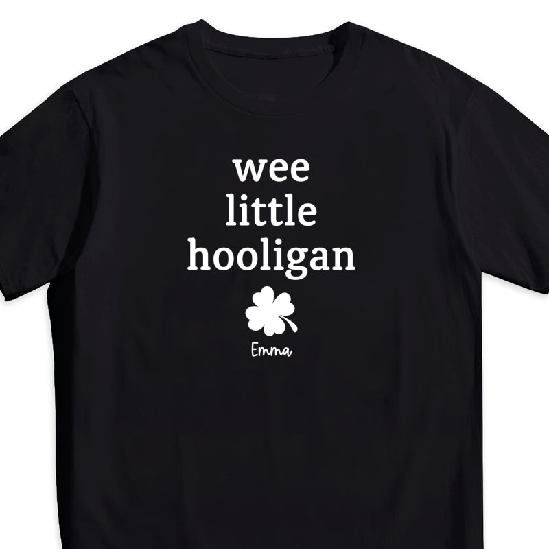 Wee Little Hooligan Custom Baby Name St. Patrick's Day Personalized Baby Onesie