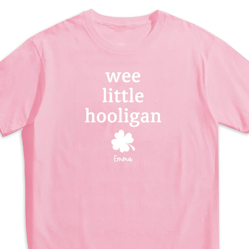 Wee Little Hooligan Custom Baby Name St. Patrick's Day Personalized Baby Onesie