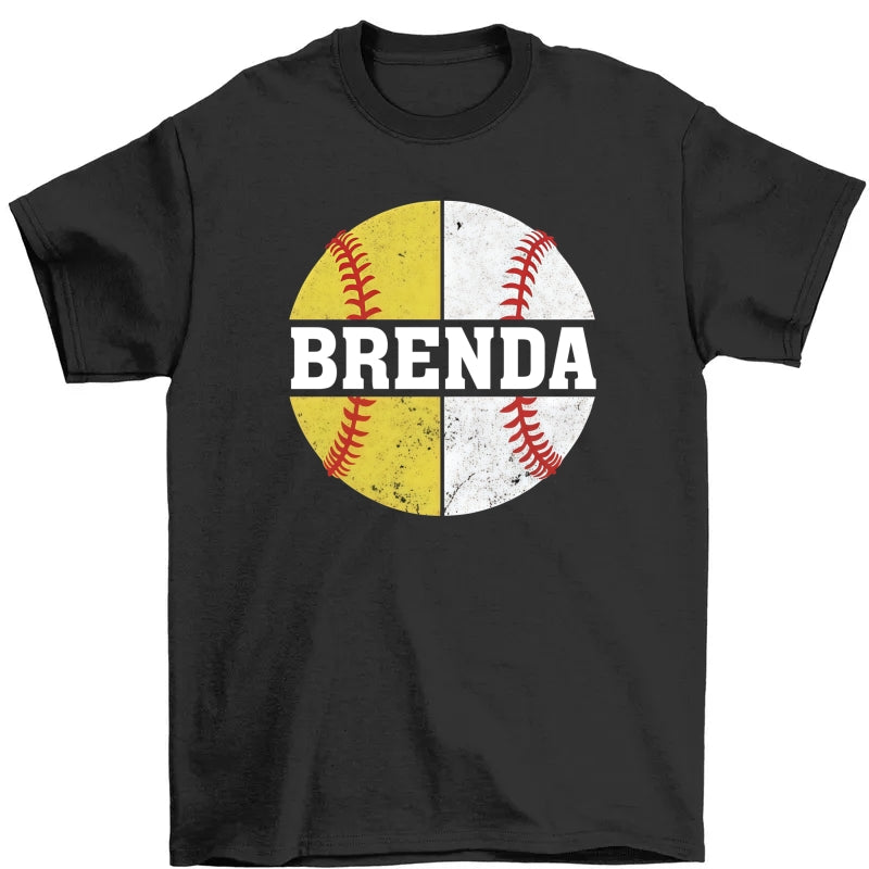Custom Softball Baseball Mom Shirt: Personalized Sports T-Shirt