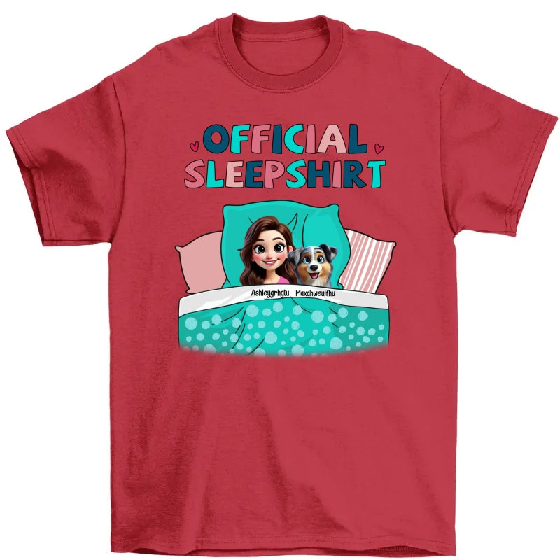 My Official Sleepshirt 3D Cute Dogs Personalized Shirt, Gift For Dog Mom