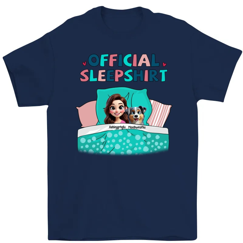 My Official Sleepshirt 3D Cute Dogs Personalized Shirt, Gift For Dog Mom
