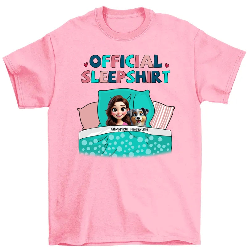 My Official Sleepshirt 3D Cute Dogs Personalized Shirt, Gift For Dog Mom