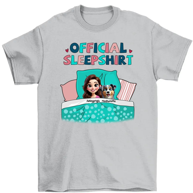 My Official Sleepshirt 3D Cute Dogs Personalized Shirt, Gift For Dog Mom