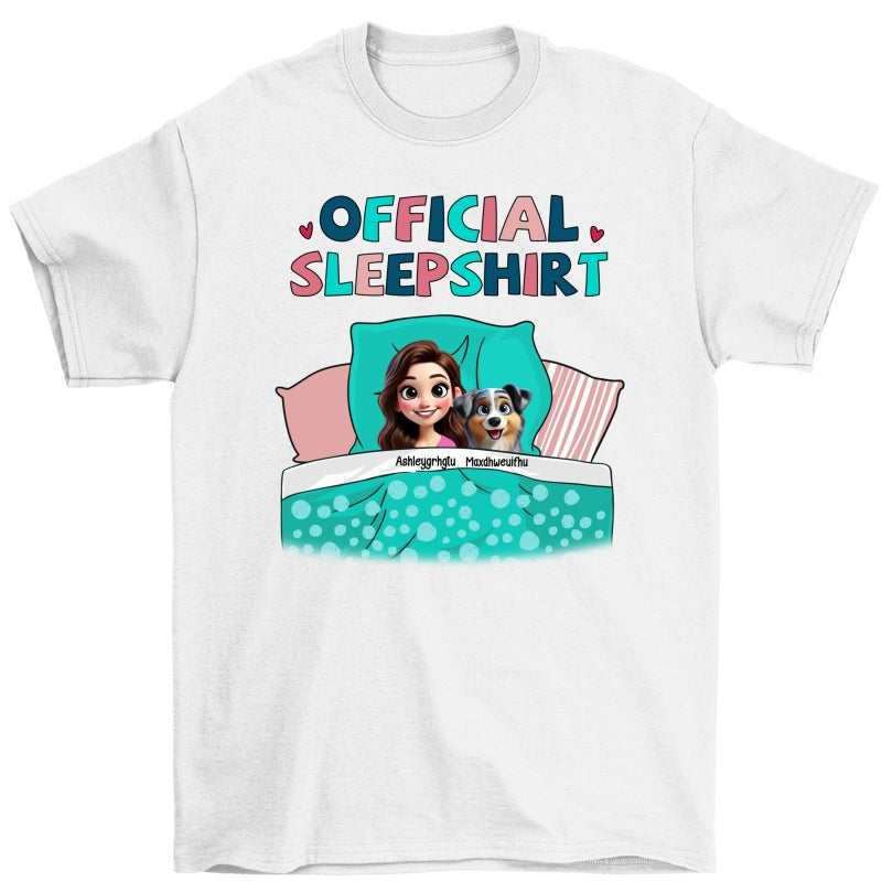 My Official Sleepshirt 3D Cute Dogs Personalized Shirt, Gift For Dog Mom