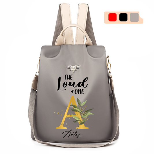 Best Friend Girls Trip Initial Floral Name Personalized Backpack