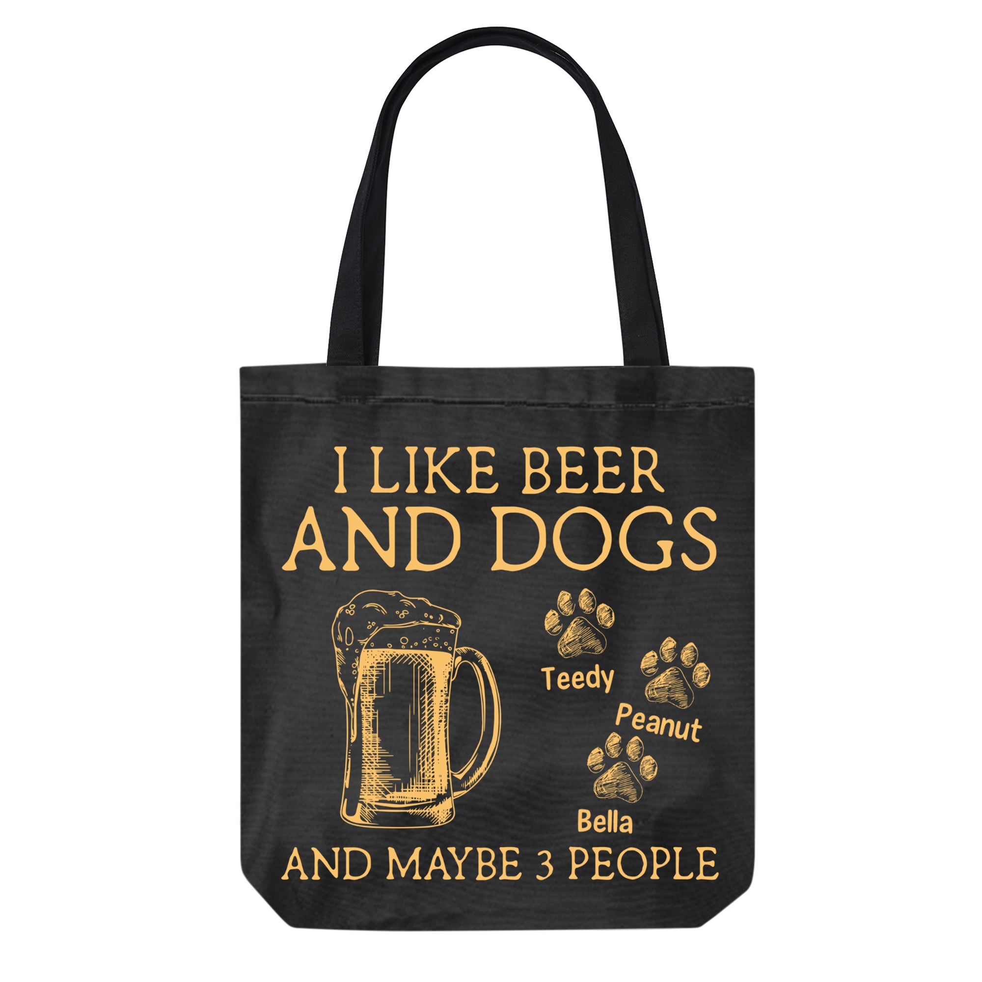 Like Dogs & Hobby Simple Personalized Canvas Bag