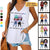 Doll Besties Personalized Women Tank Top V Neck Casual Flowy Sleeveless