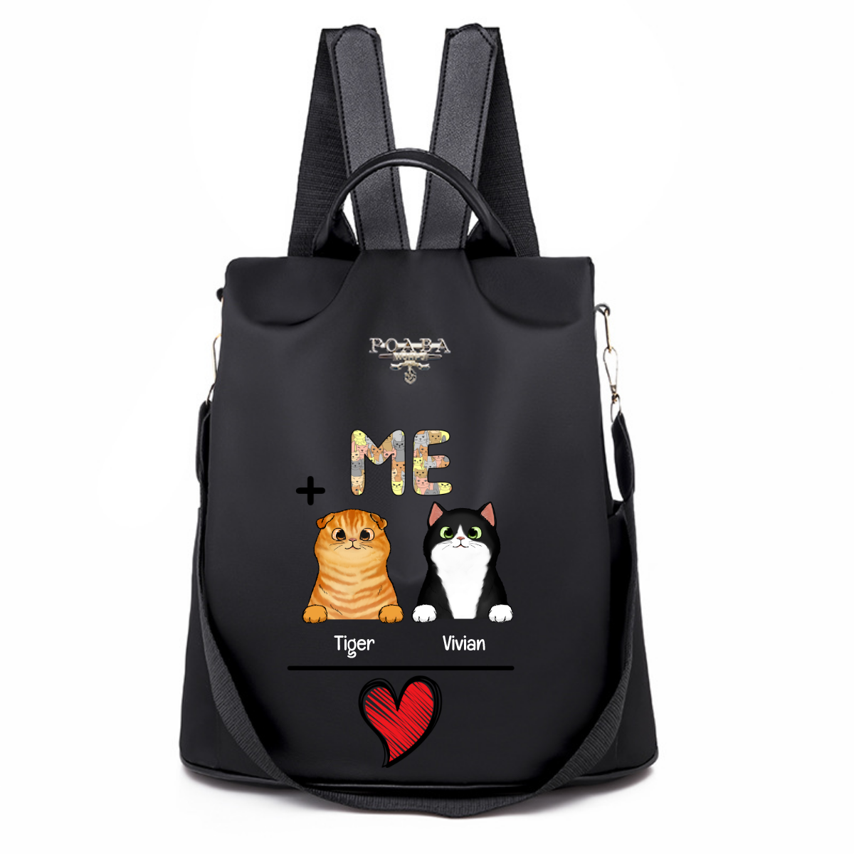 Me And Cats Is Love Personalized Backpack