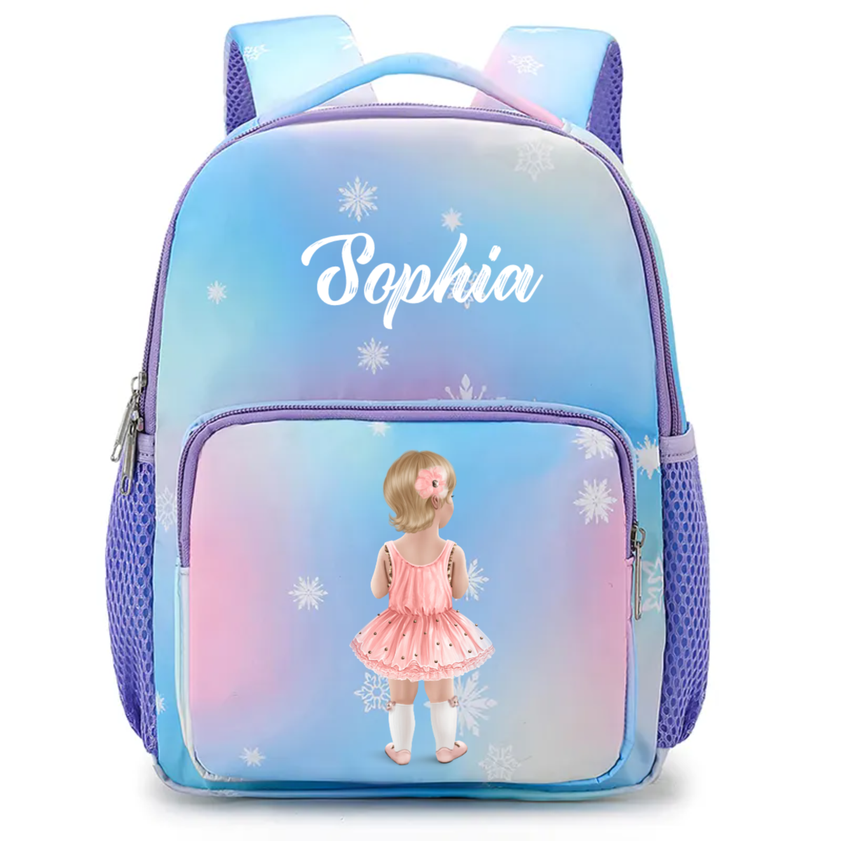 Gradient Colors Dance Bag - Gifts For Kid - Gift For Dance Lovers Personalized Custom Name Backpack