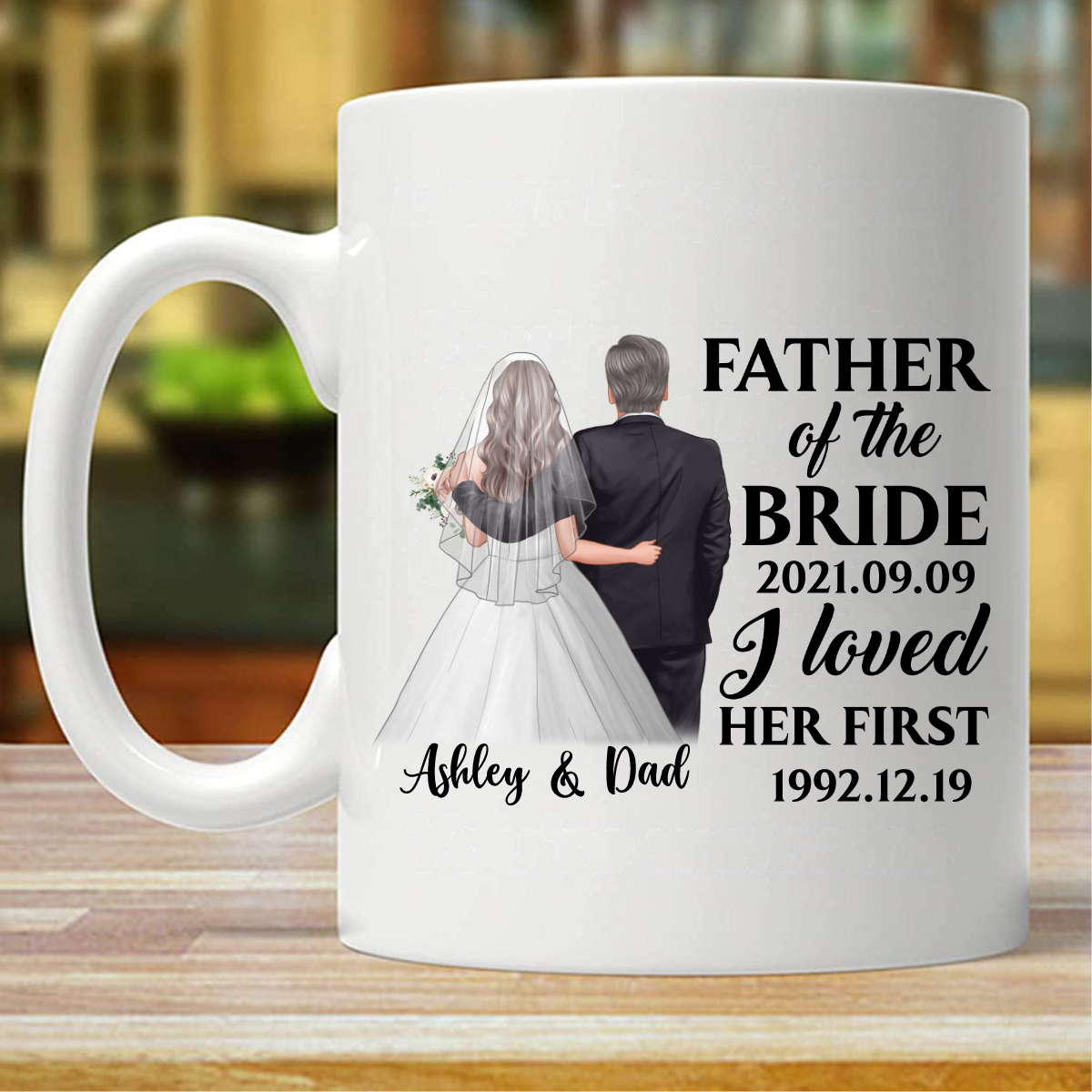 Father Of The Bride Personalized Mug (Double-sided Printing)