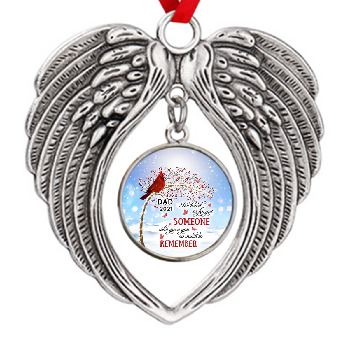 Berry Tree Hard To Forget Cardinals Zinc Alloy Ornaments