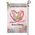 Breast Cancer Couple Together Personalized Name Garden Flag