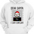 Dear Santa I Can Explain Peeking Dog Personalized Hoodie Sweatshirt