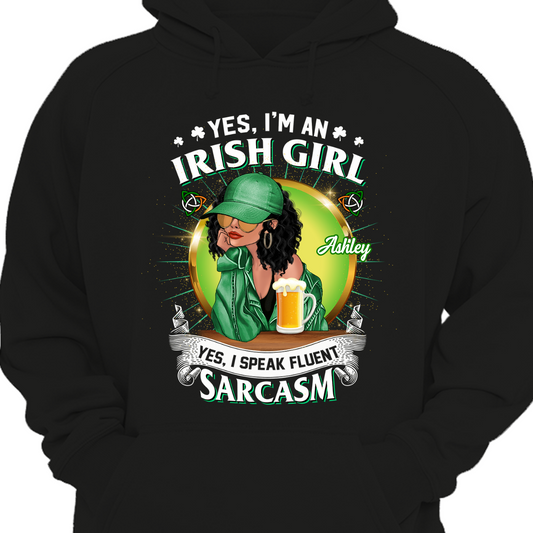 Irish Girl Fashion Personalized Hoodie Sweatshirt