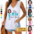 Doll Nurse You RN Good Hands Personalized Women Tank Top V Neck Casual Flowy Sleeveless