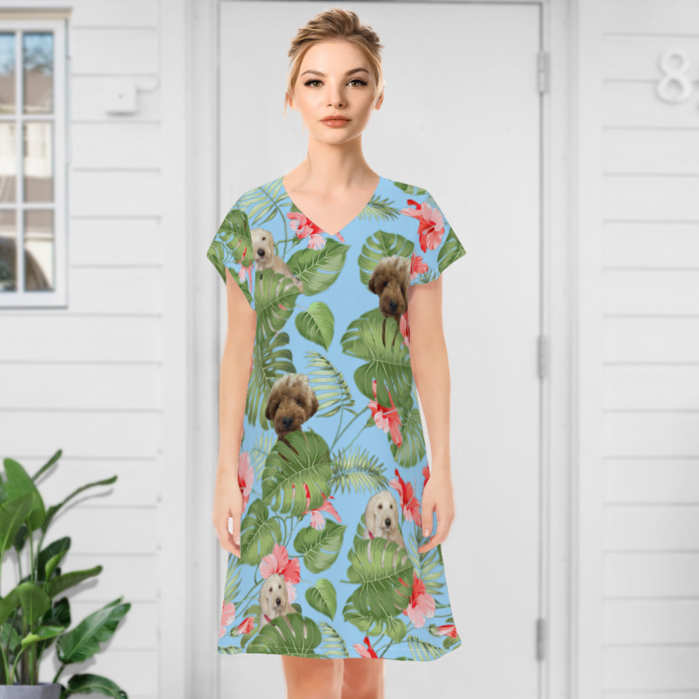 Personalized Photo Upload Photo Hawaiian Dresses