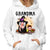 Grandma Mom Witch With GrandKids Halloween Personalized Custom Hoodie Sweatshirt