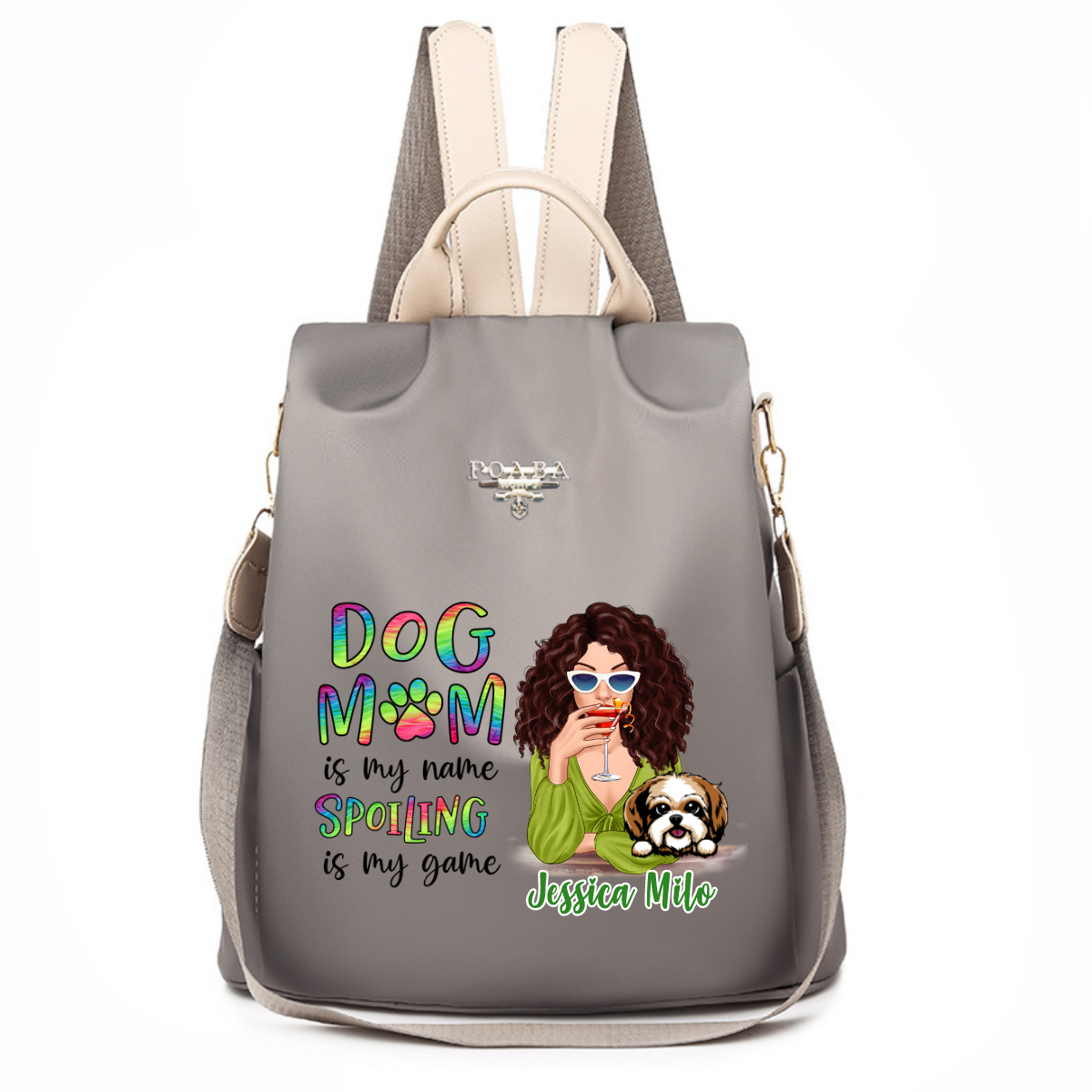 Dog Mom Spoiling Is My Game Personalized Backpack