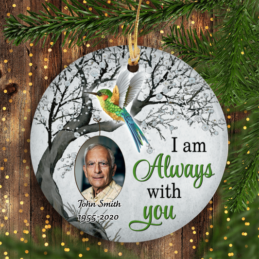 Hummingbird Always With You Custom Ornaments